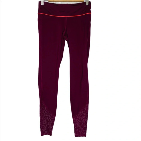 Old Navy Active Maroon Go Dry Full Length Compression Leggings Women’s Small - Picture 3 of 12